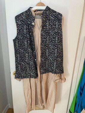 indian men nehru jacket and kurta set